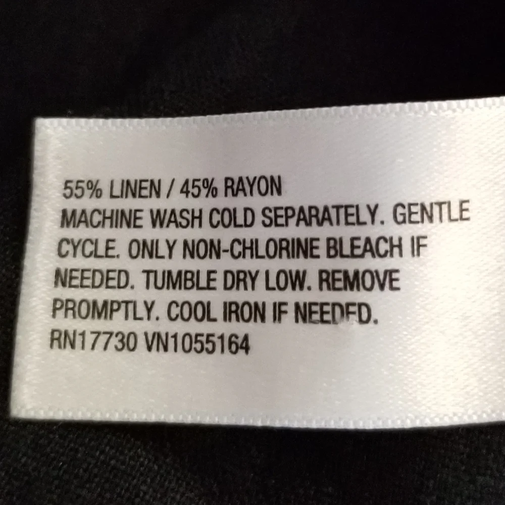 NWT A New Day Black Linen Mini Skirt Size 12 - Picture 7 of 7